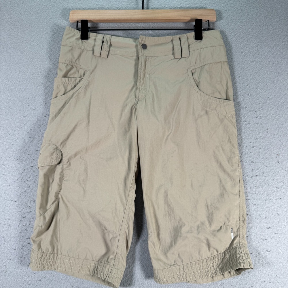 Salomon Actilite Cargo Shorts Womens 4 Green Hiking Utility‎ Lightweight 13 In